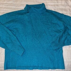 a new day Women's Blue Turtleneck Sweater